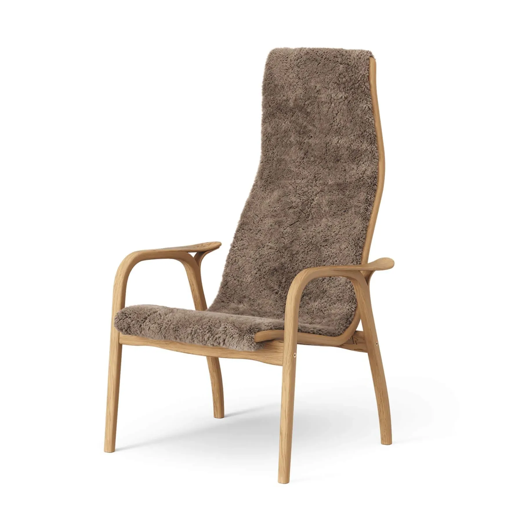 Easy Chair with Sheepskin - Sahara, Oak