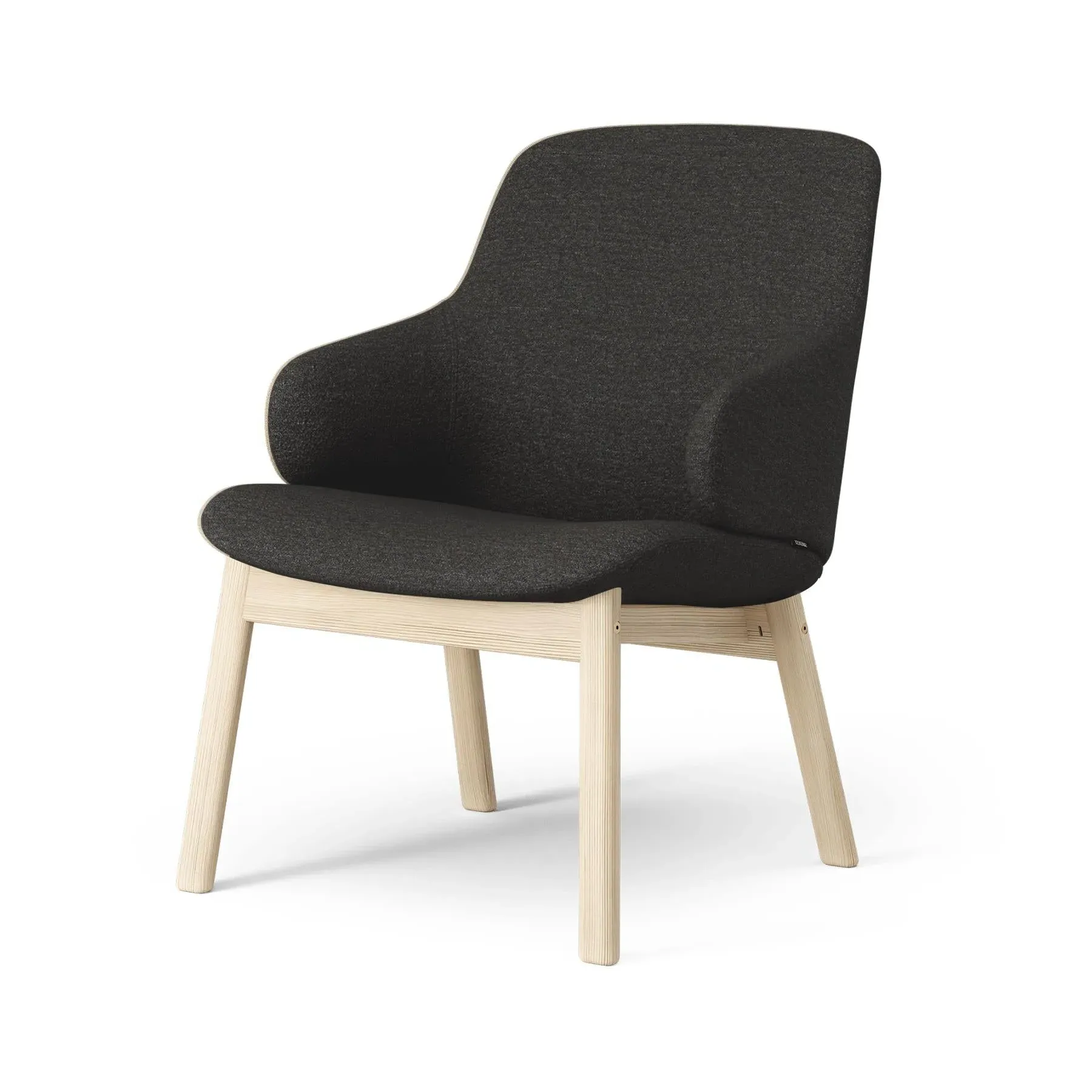 Easy Chair with Wood Legs - Natural Ash