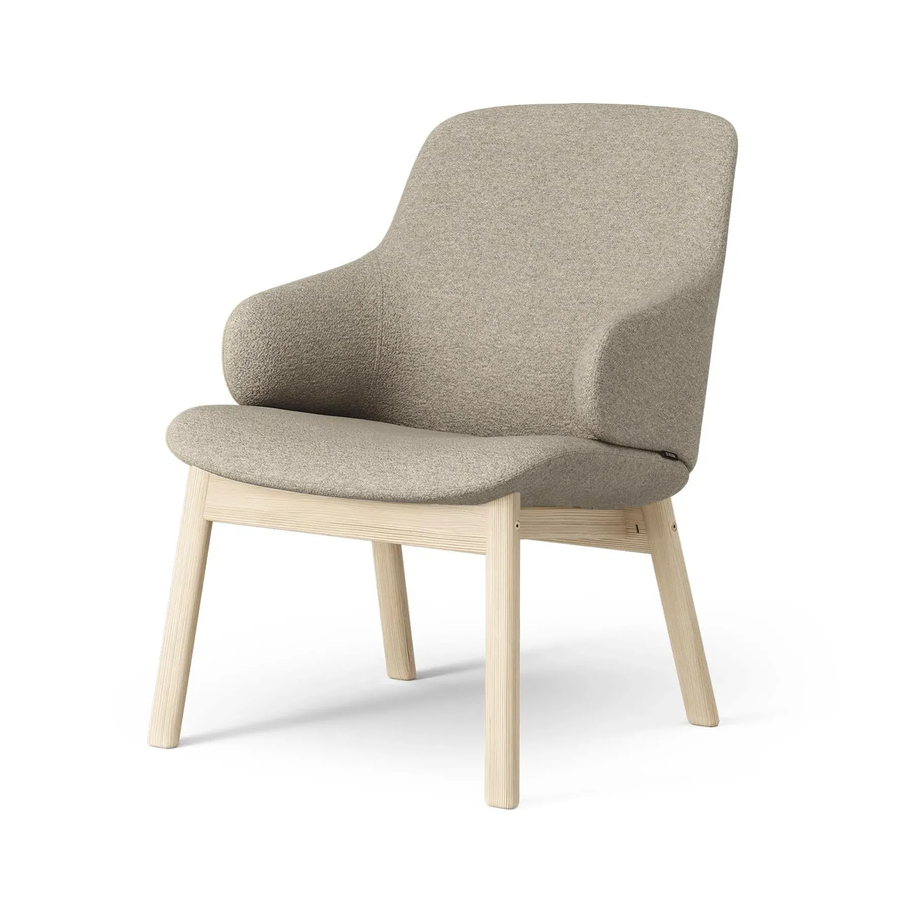 Easy Chair with Wood Legs - Natural Ash