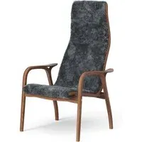 Lamino Easy Chair - Charcoal, Walnut