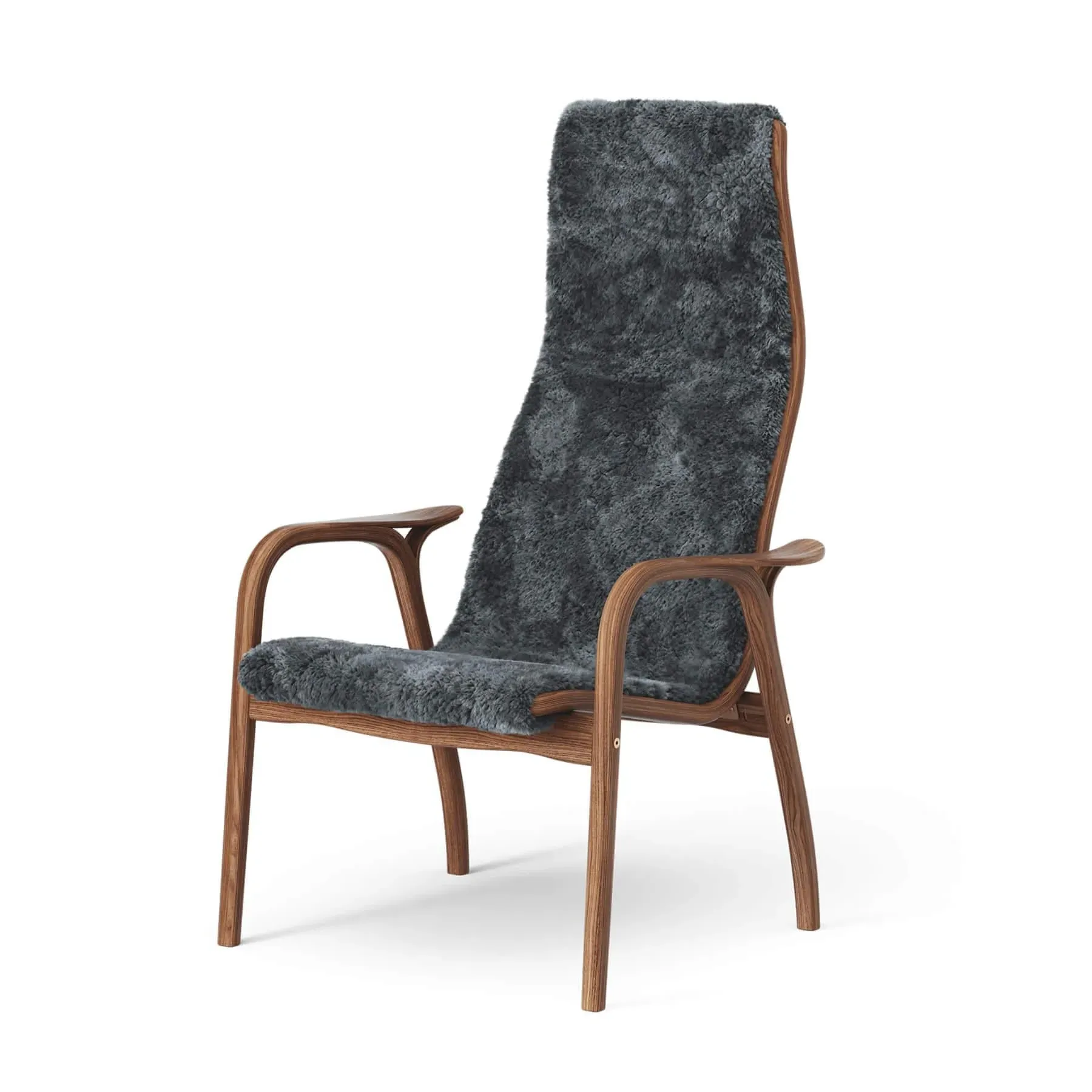 Lamino Easy Chair - Charcoal, Walnut image