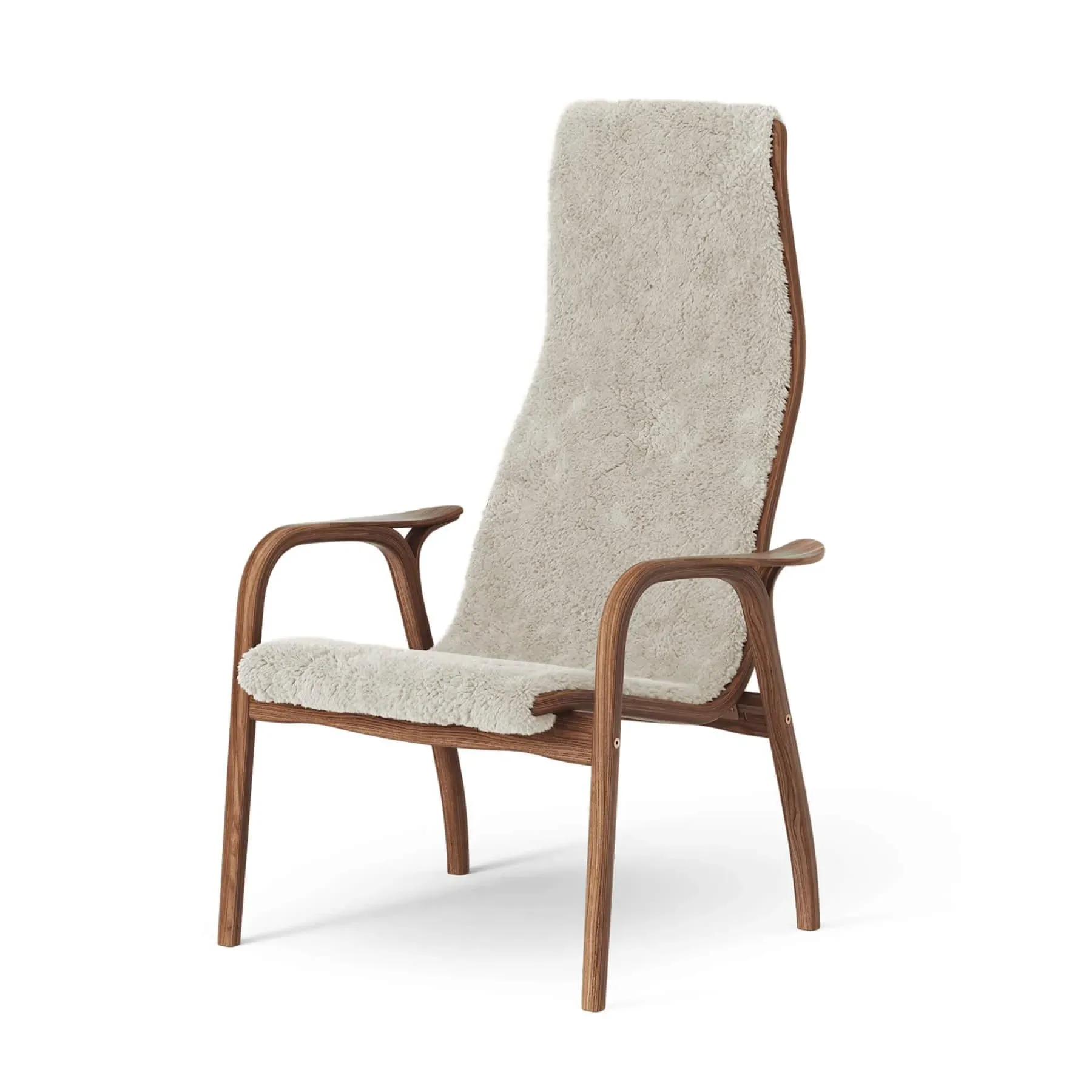 Lamino Easy Chair - Moonlight, Walnut