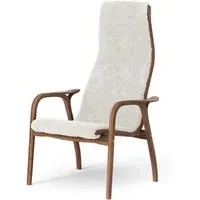 Lamino Easy Chair - Off White, Walnut