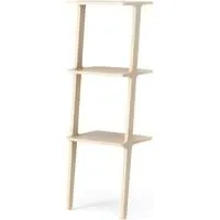 Libri 3-Shelf Leaning Shelves with Adjustable Legs - Natural Ash