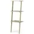Libri 3-Shelf Leaning Shelves with Adjustable Legs - Natural Oak