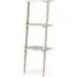 Libri 3-Shelf Leaning Shelves with Adjustable Legs - White Oak
