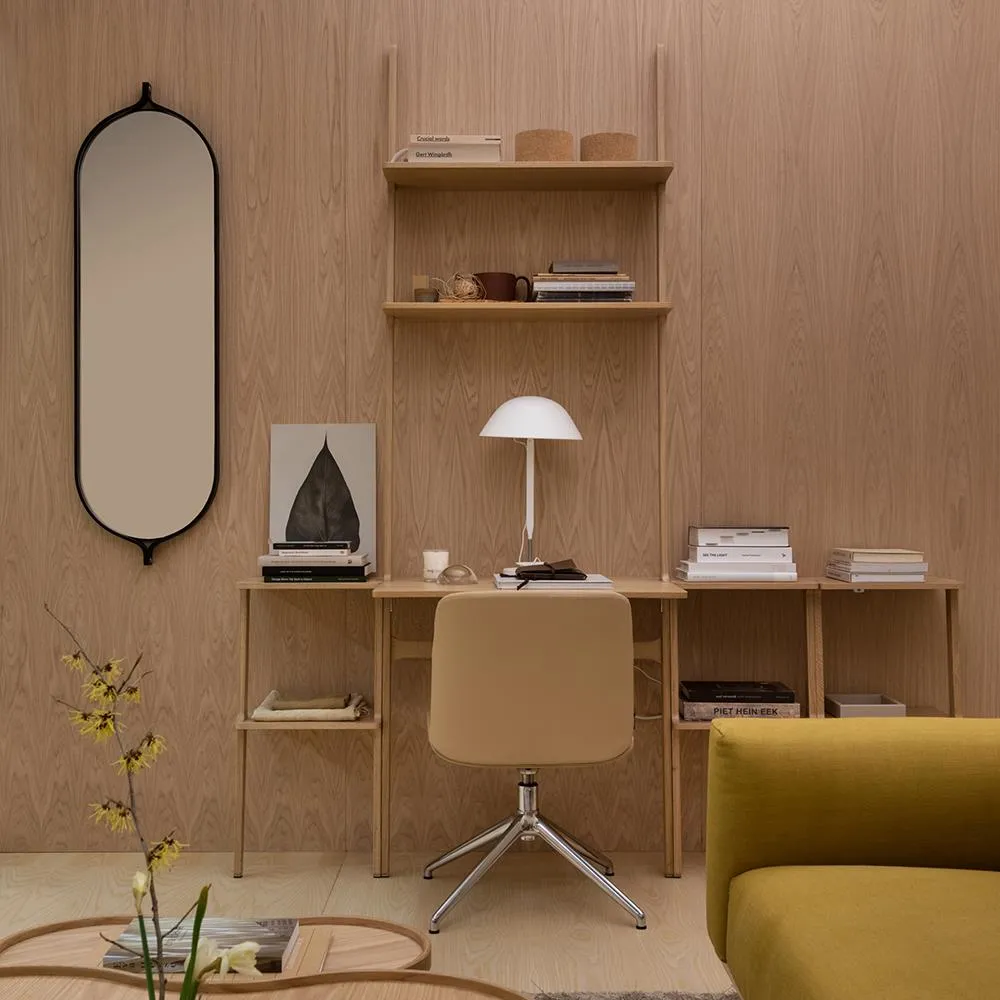 Libri Desk with Storage - White, Ash