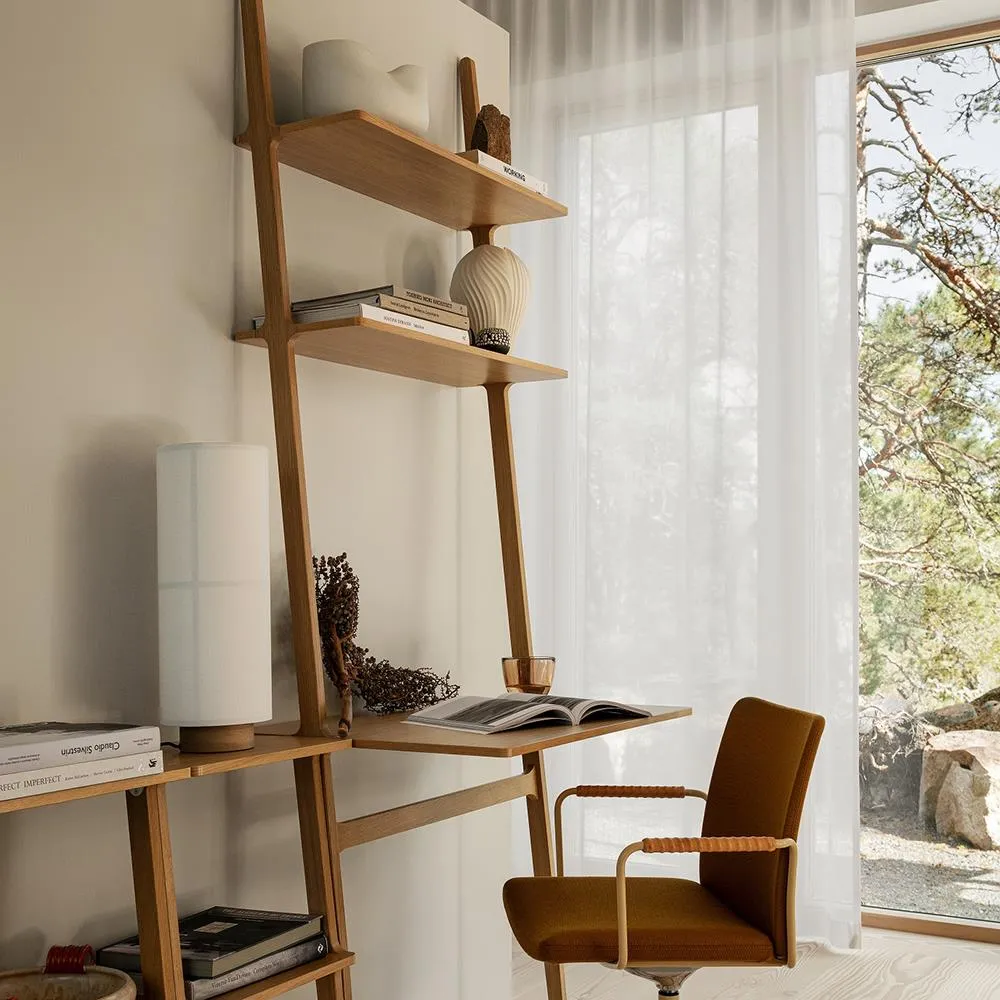 Libri Desk with Storage - White, Ash