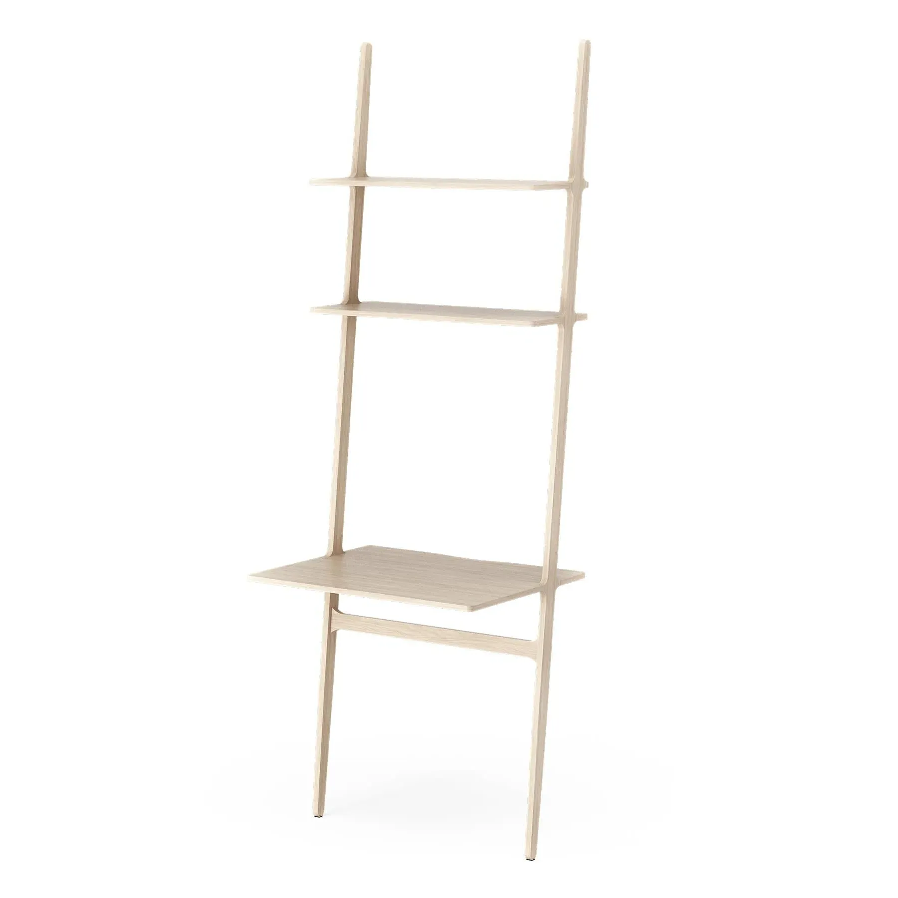 Libri Desk with Storage - White, Oak