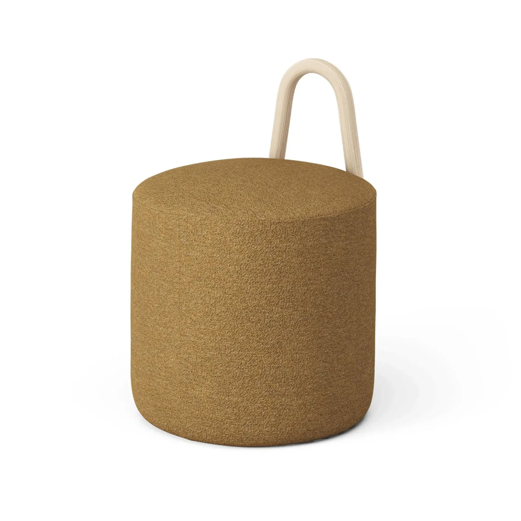 Small Pouf with Handle - Ash image