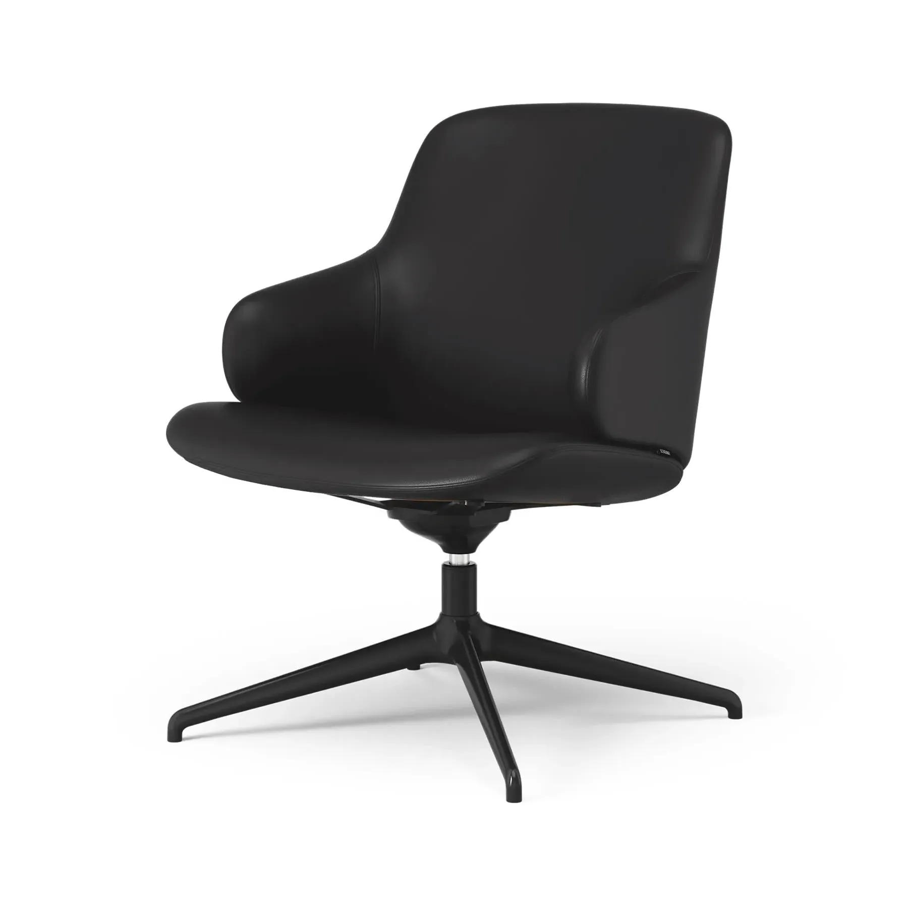 Swivel Easy Chair with 4-Star Base - Aluminium