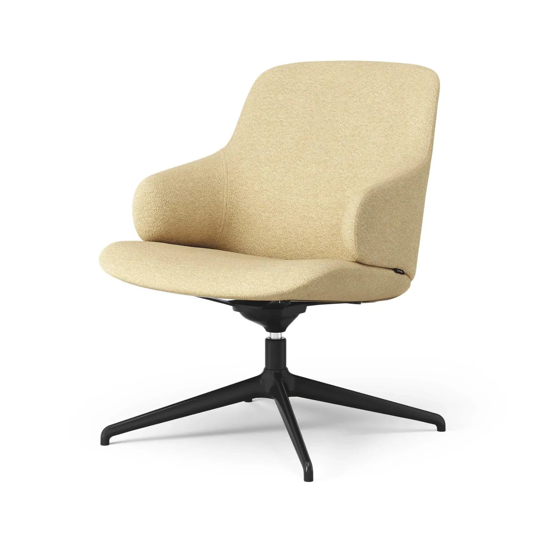 Swivel Easy Chair with 4-Star Base - Aluminium