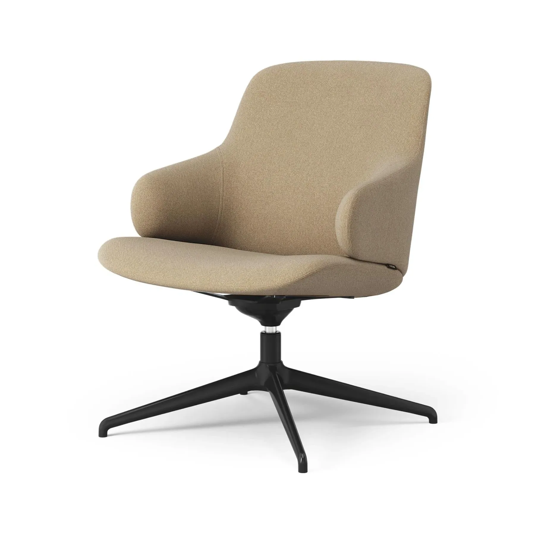 Swivel Easy Chair with 4-Star Base - Aluminium image