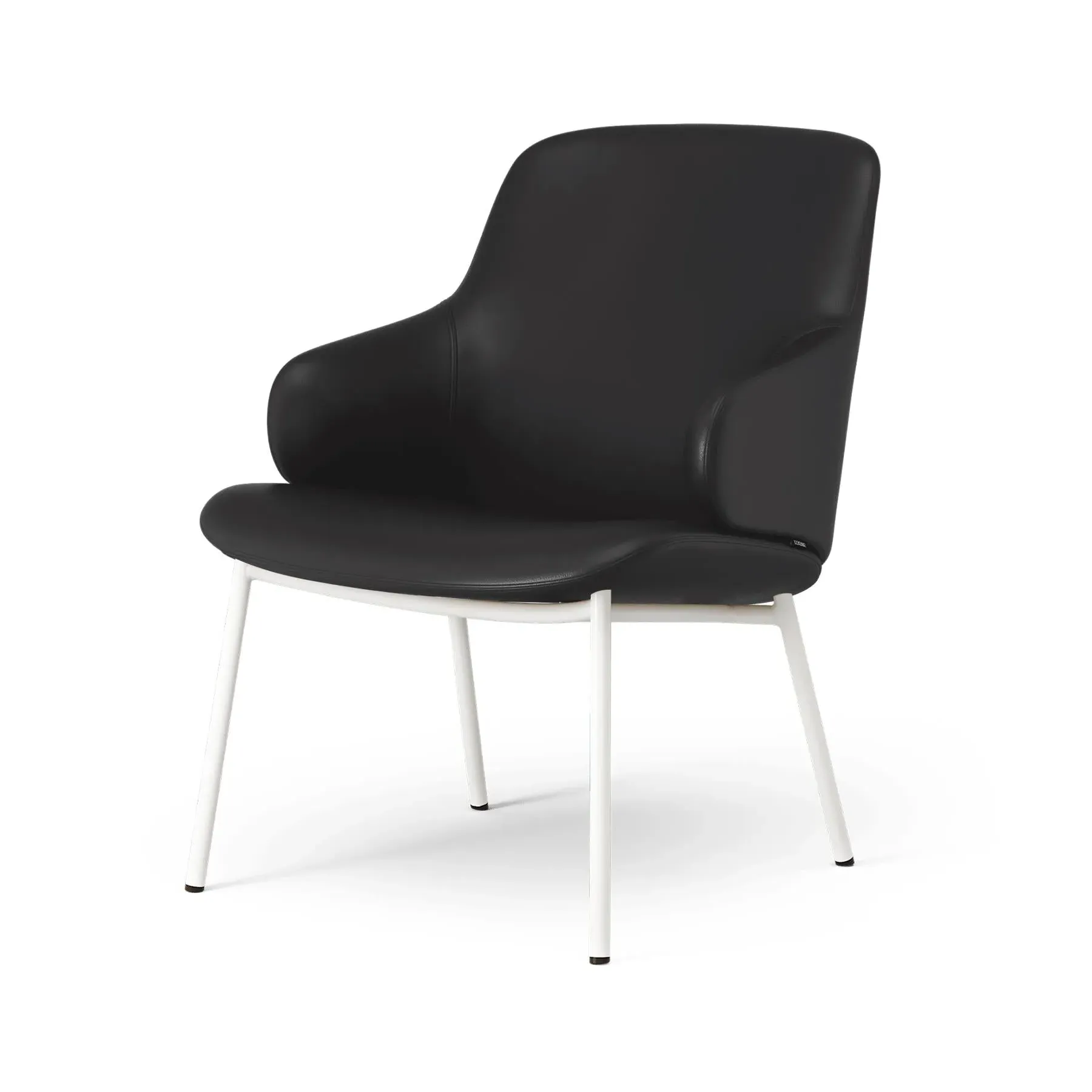 Swivel Easy Chair with Metal Legs - Flax, Steel