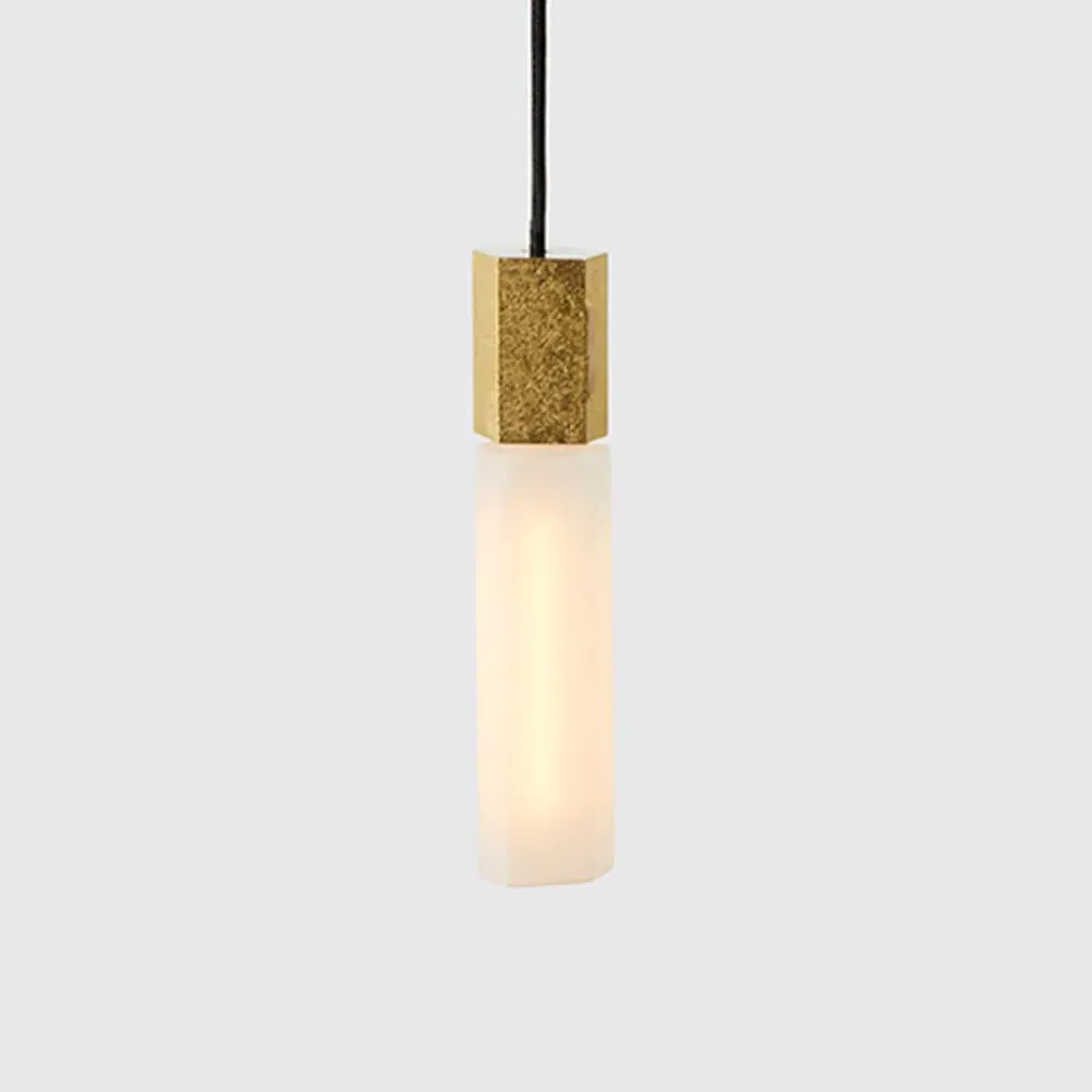 Basalt Single Pendant Light - Stainless Steel