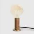 Knuckle Table Lamp with Dimmer - Walnut, Brass
