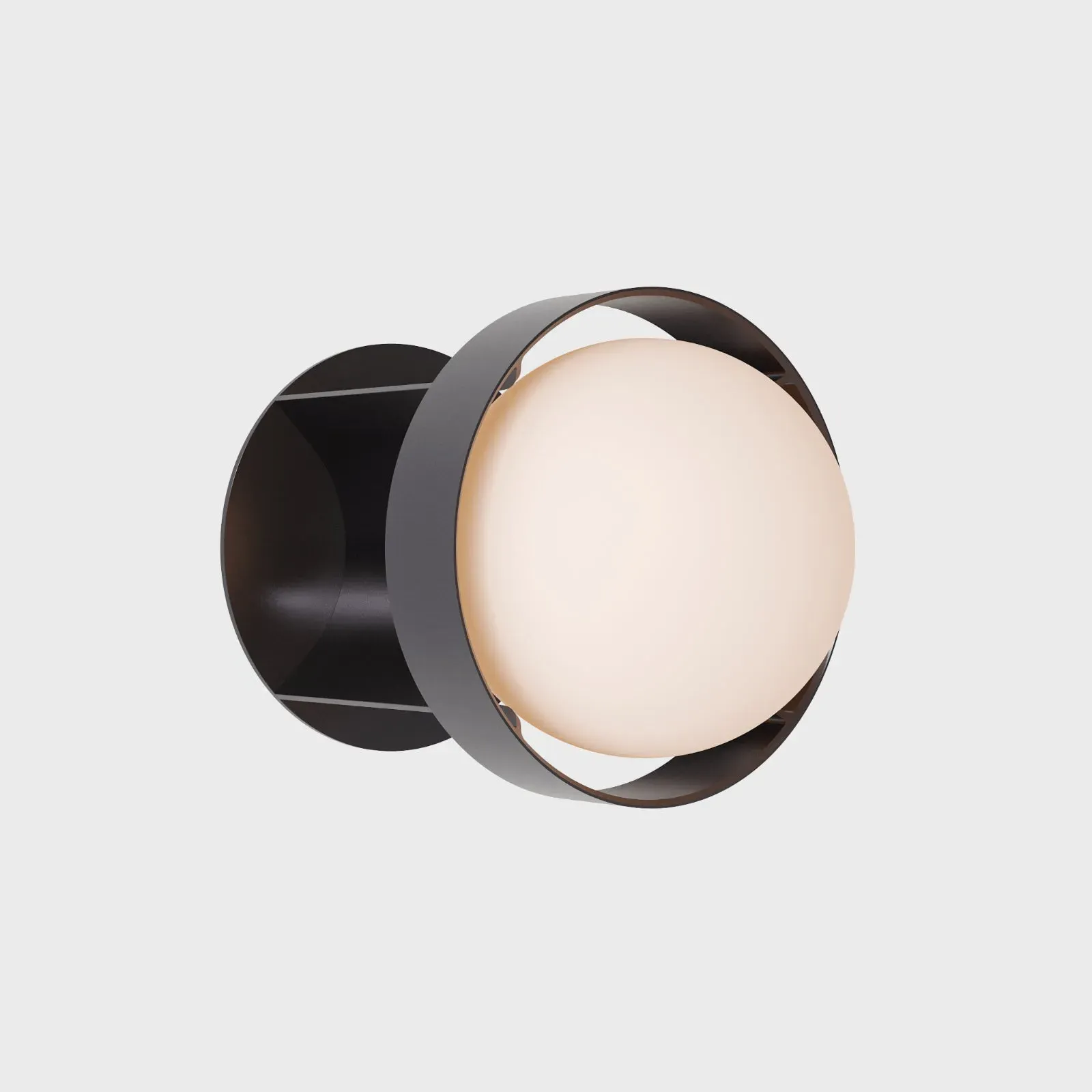 Large Loop Wall Light with Dimmer - Dark Grey