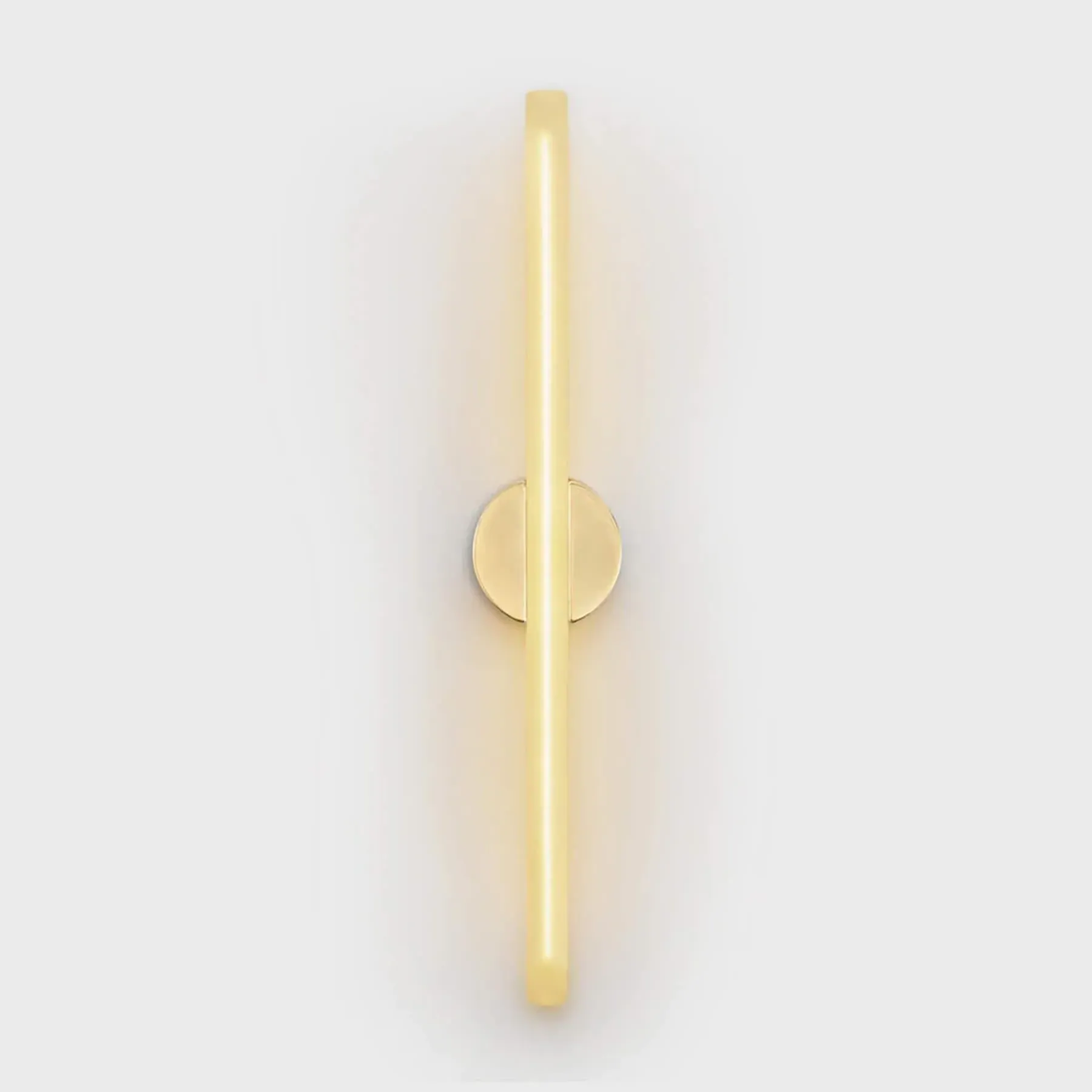 Long Wall Light with Frosted Glass - Brass