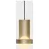 Loop Pendant Light with Sphere III - Gold, Aluminium