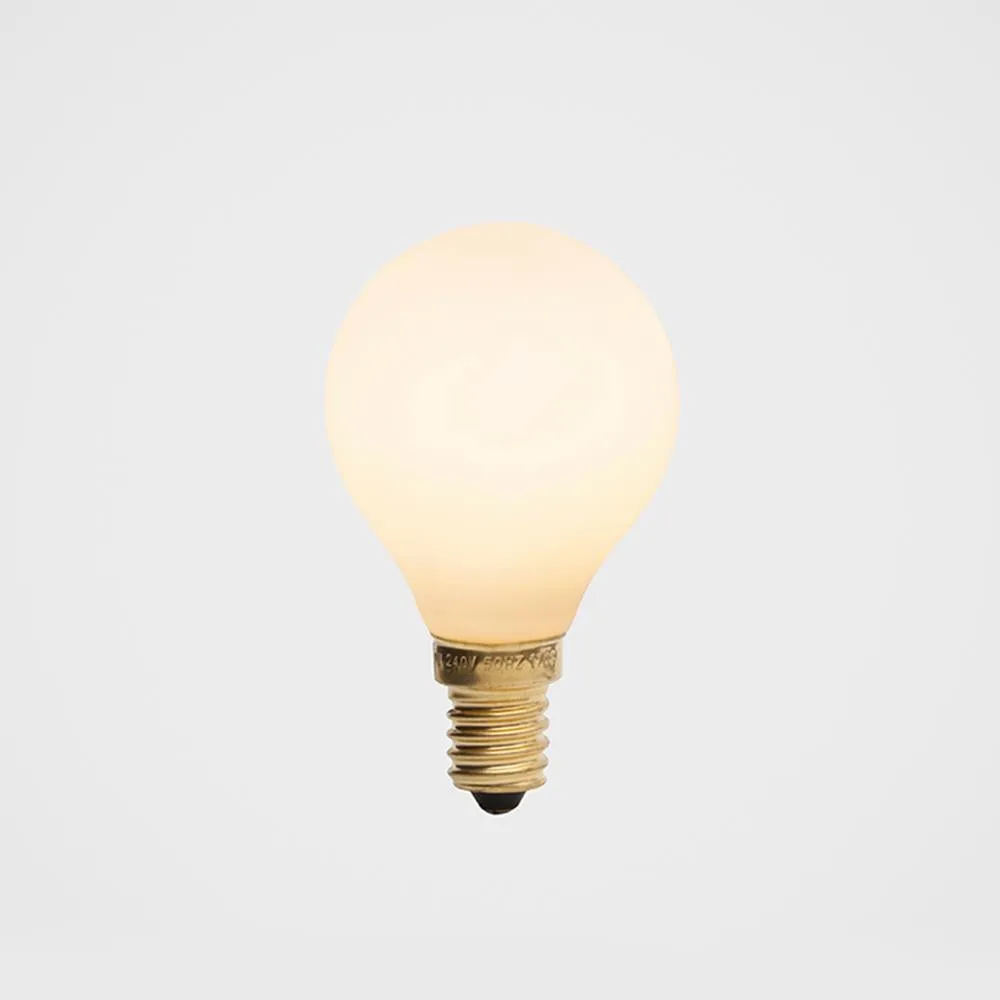 Medium Porcelain LED Light Bulb - White