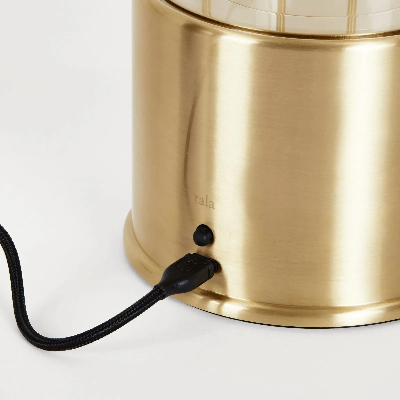 Rechargeable Portable Lamp with Dimmer - Brass