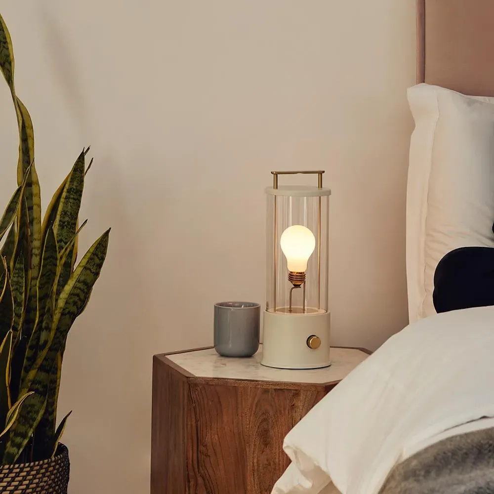 Rechargeable Portable Lamp with Dimmer - White