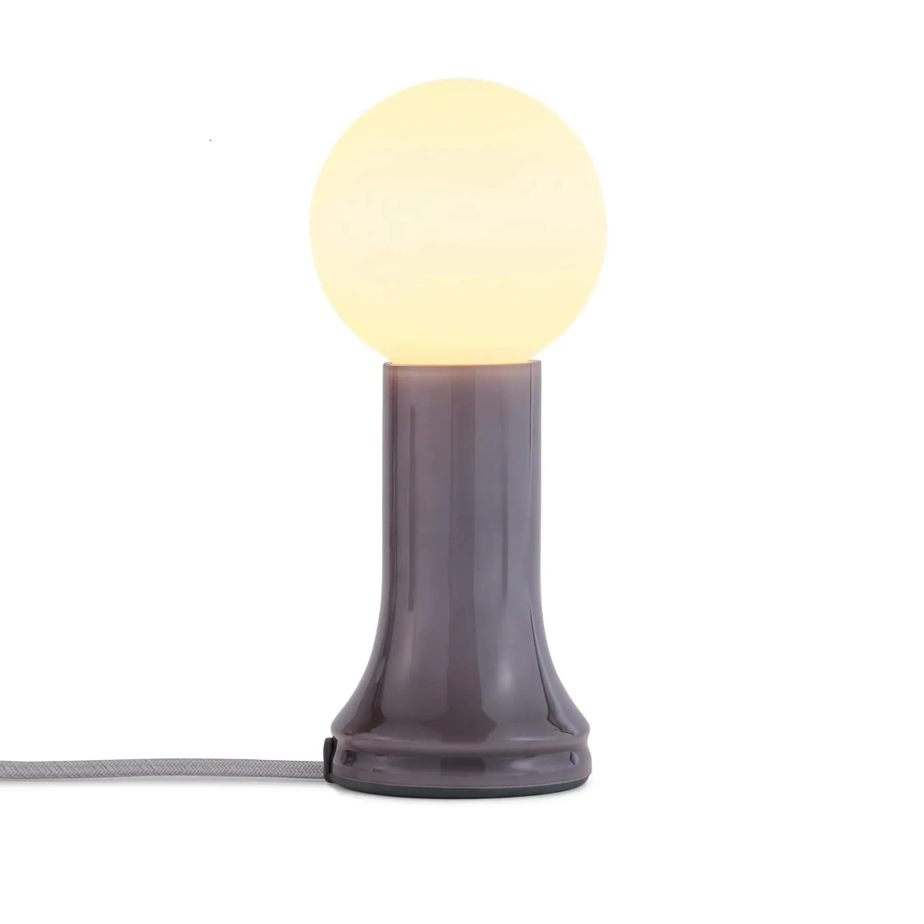 Shore Table Lamp with Dimmer - Smoke Grey, Glass