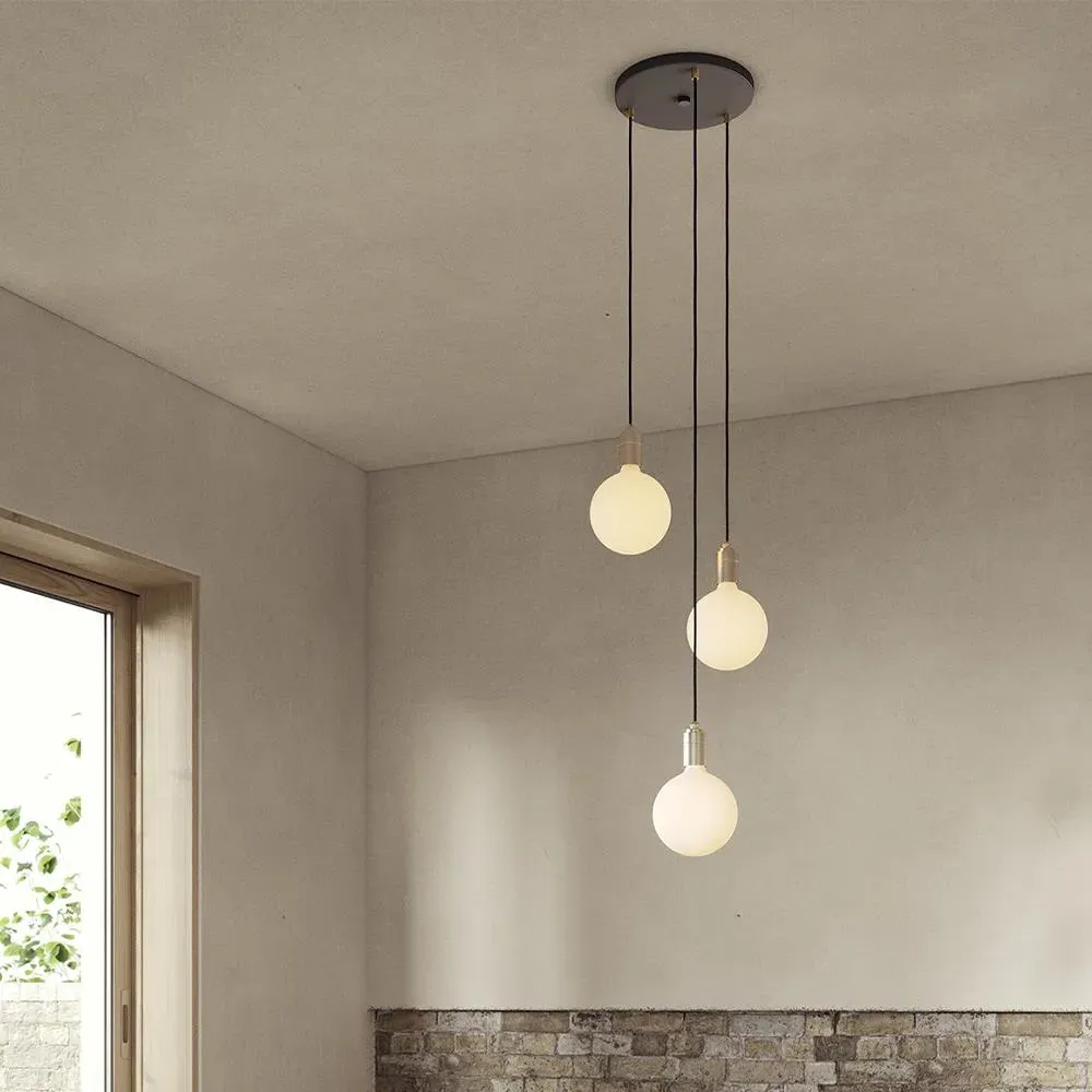 Triple Cluster Pendant Light - Black, Graphite
