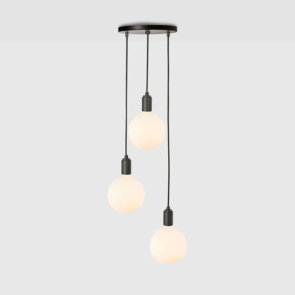 Triple Cluster Pendant Light - Black, Graphite