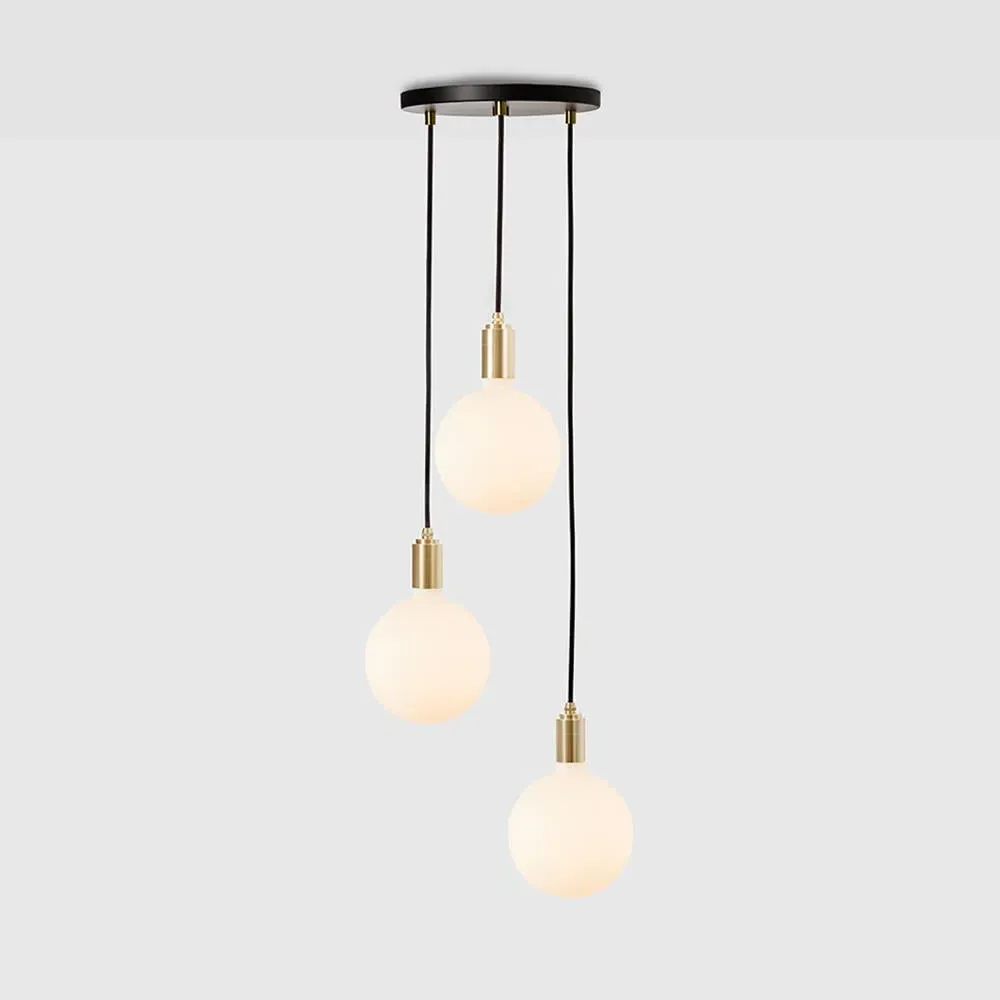Triple Cluster Pendant Light - White, Graphite