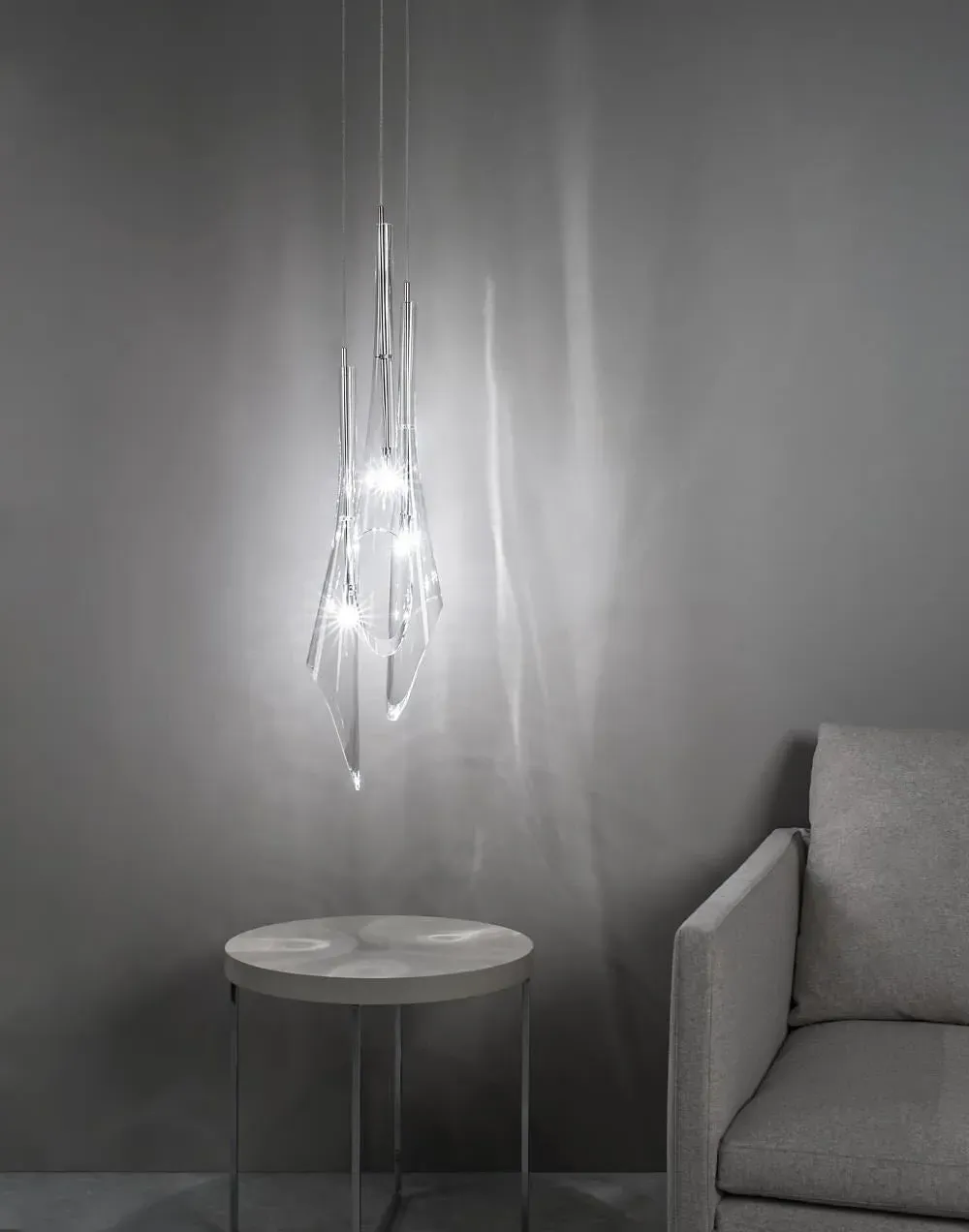 5-Piece Pendant Light Set - Crystal