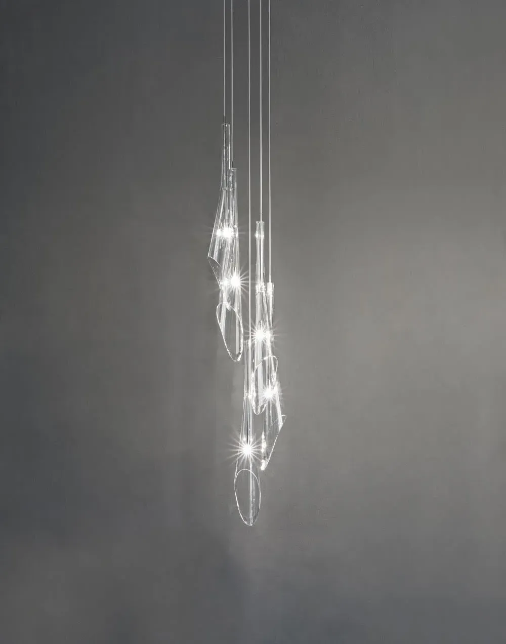 5-Piece Pendant Light Set - Crystal image