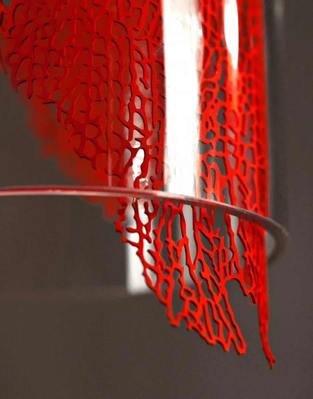 Frame Small Pendant Light - Coral