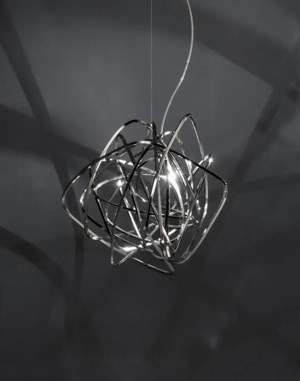Large Pendant Light - Nickel, Metal image