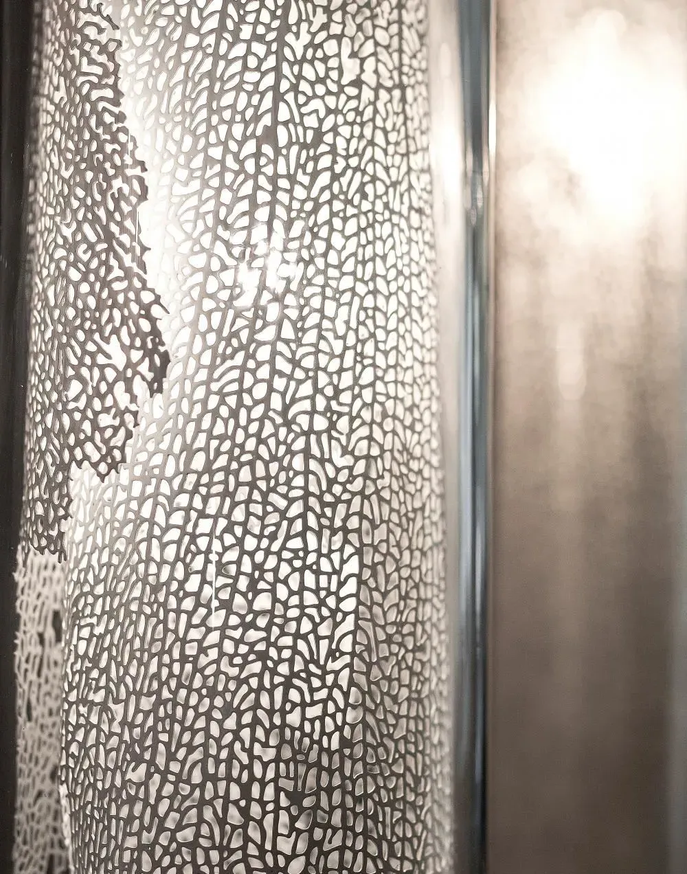 Large Pendant Light - Silver, Crystal