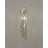 Large Pendant Light - Silver, Crystal