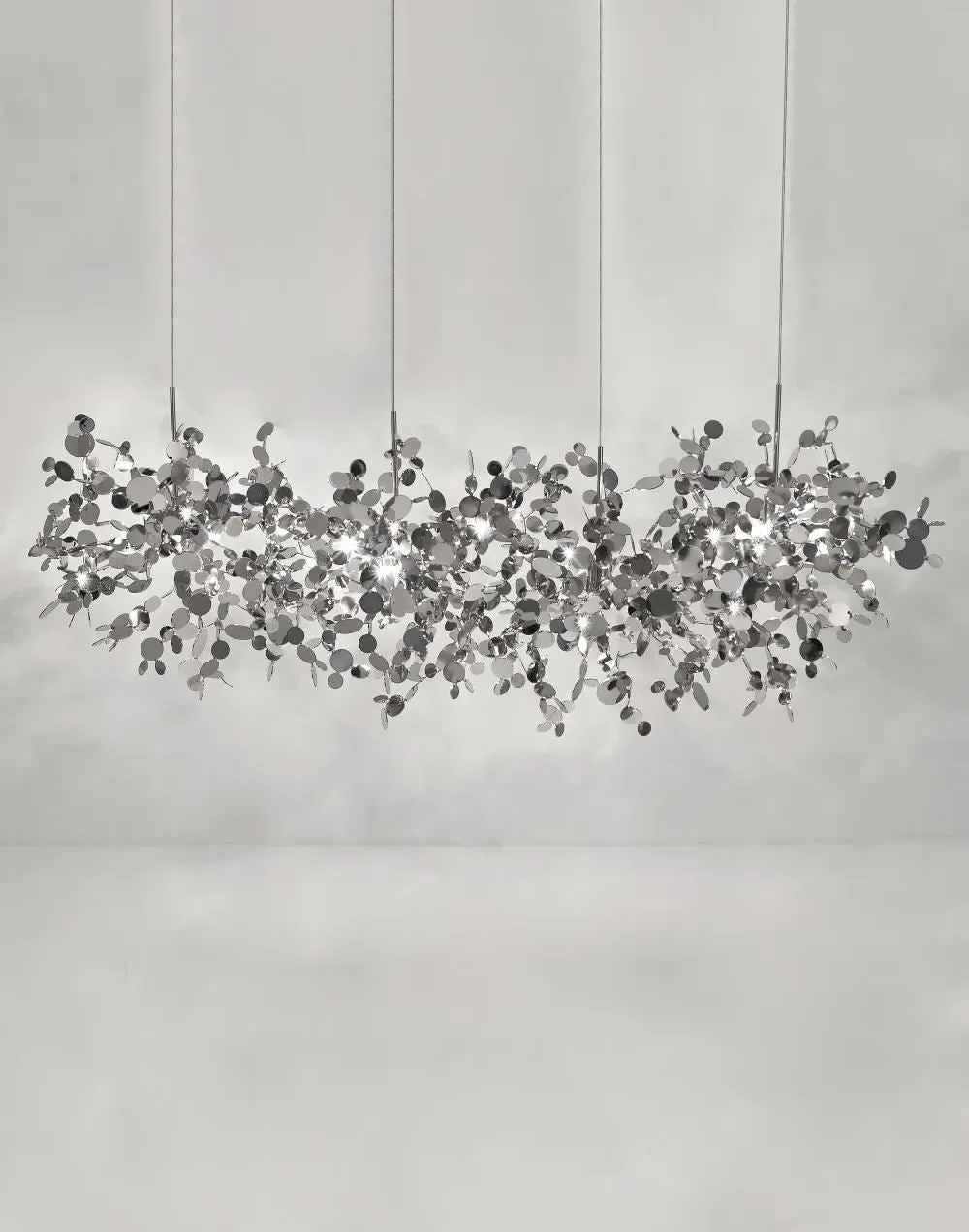 Linear Pendant Light - Stainless Steel