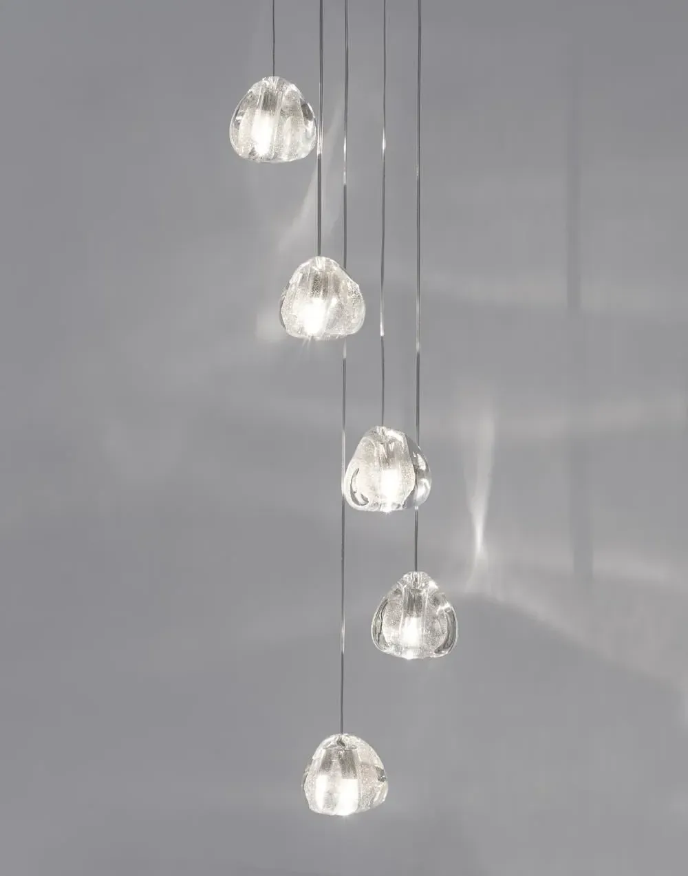 Mizu 5-Light Pendant Light - Clear, Crystal