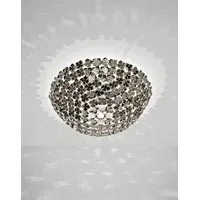 Orten'zia Large Half Sphere Ceiling Light - Nickel
