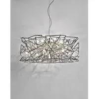 Pendant Light with Metal Shafts - Nickel Plated