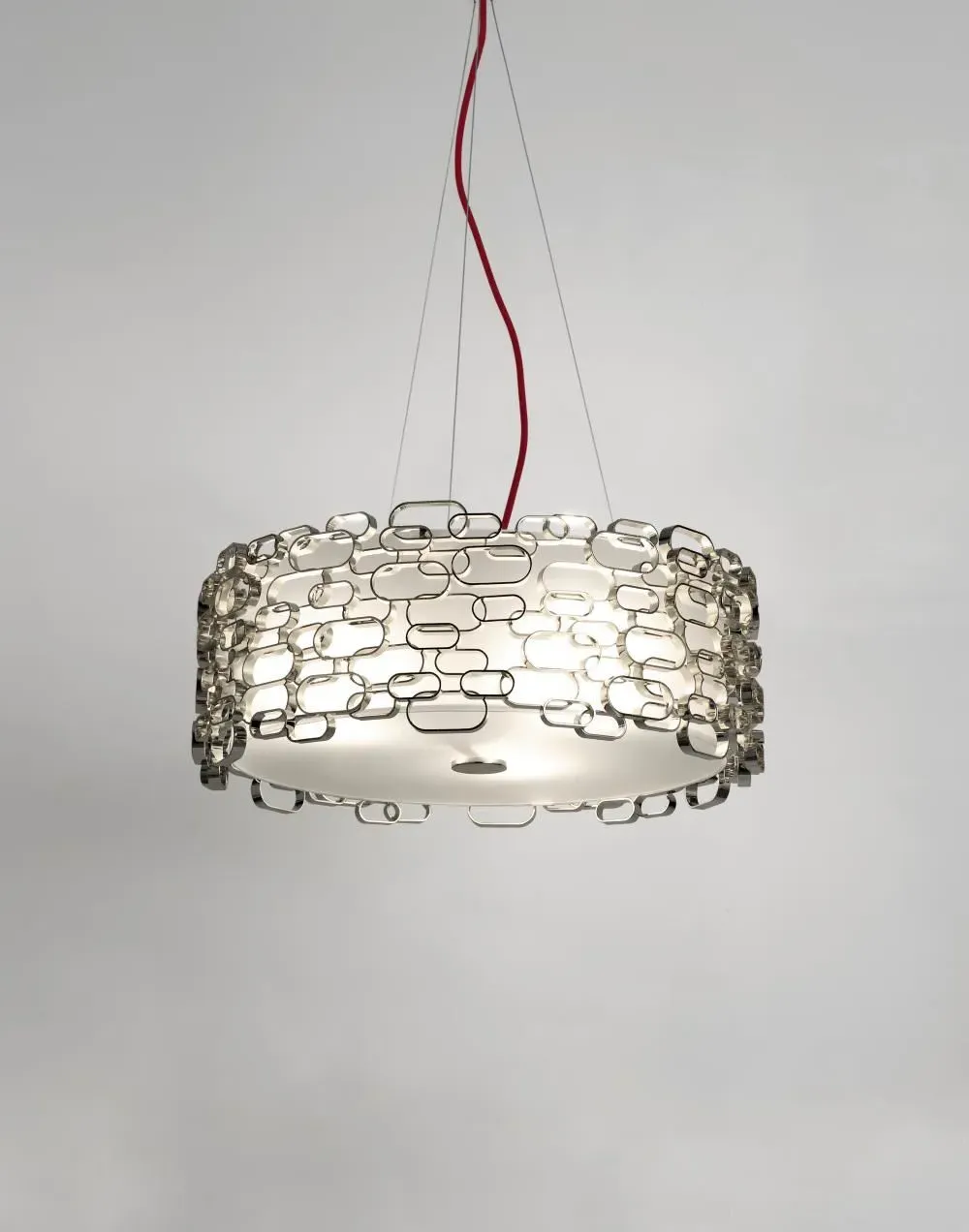 Pendant Light with Rings - Nickel image