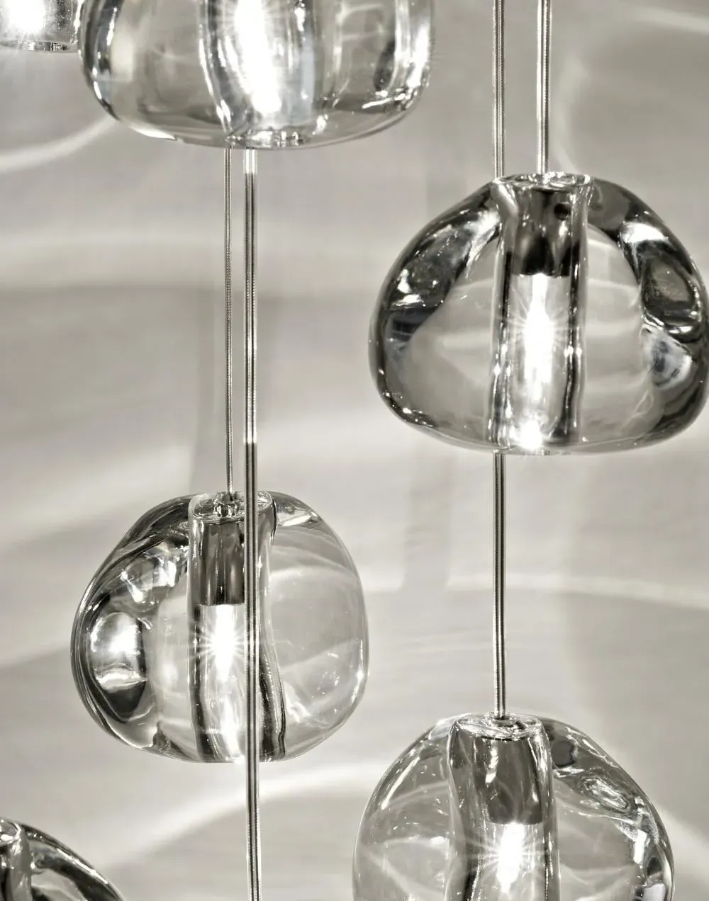 Single Pendant Light - Silver, Crystal
