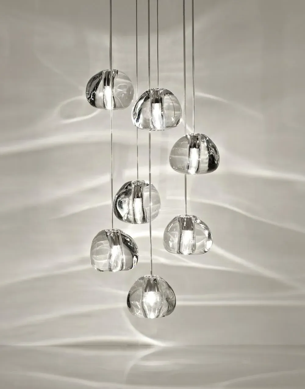Single Pendant Light - Silver, Crystal