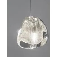 Single Pendant Light - Silver, Crystal