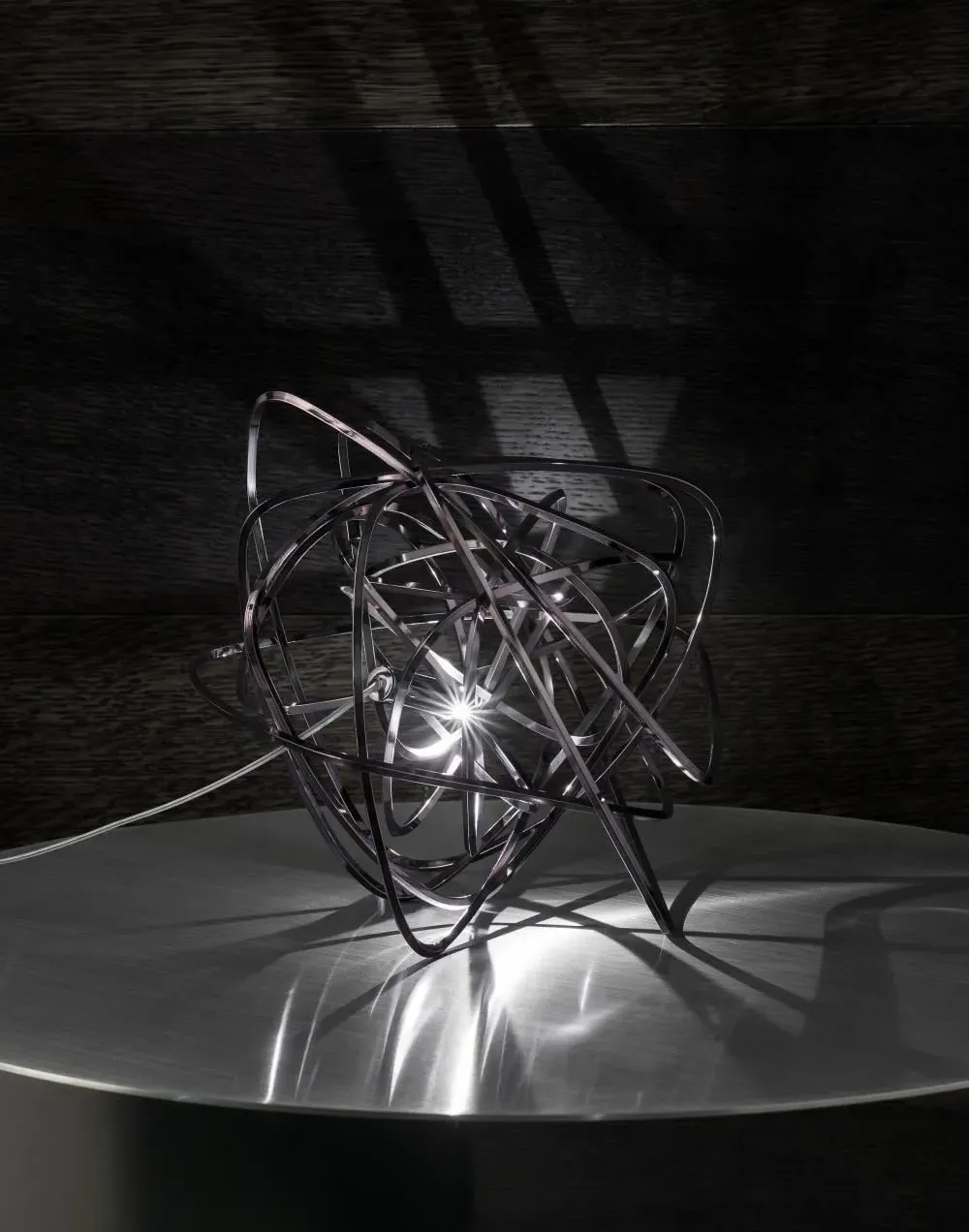 Table Lamp with Handcrafted Design - Black