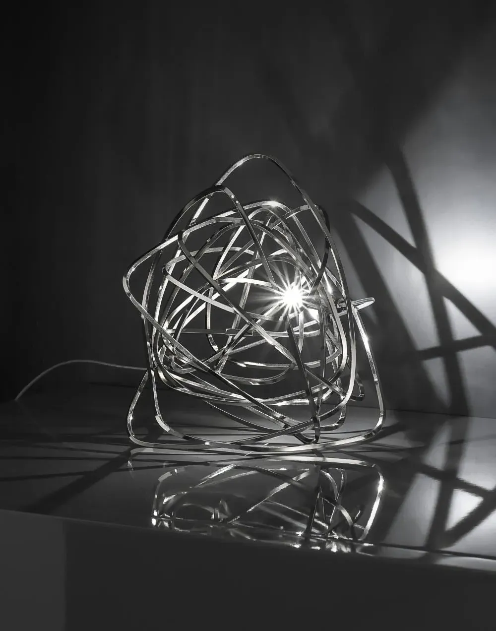 Table Lamp with Handcrafted Design - Copper