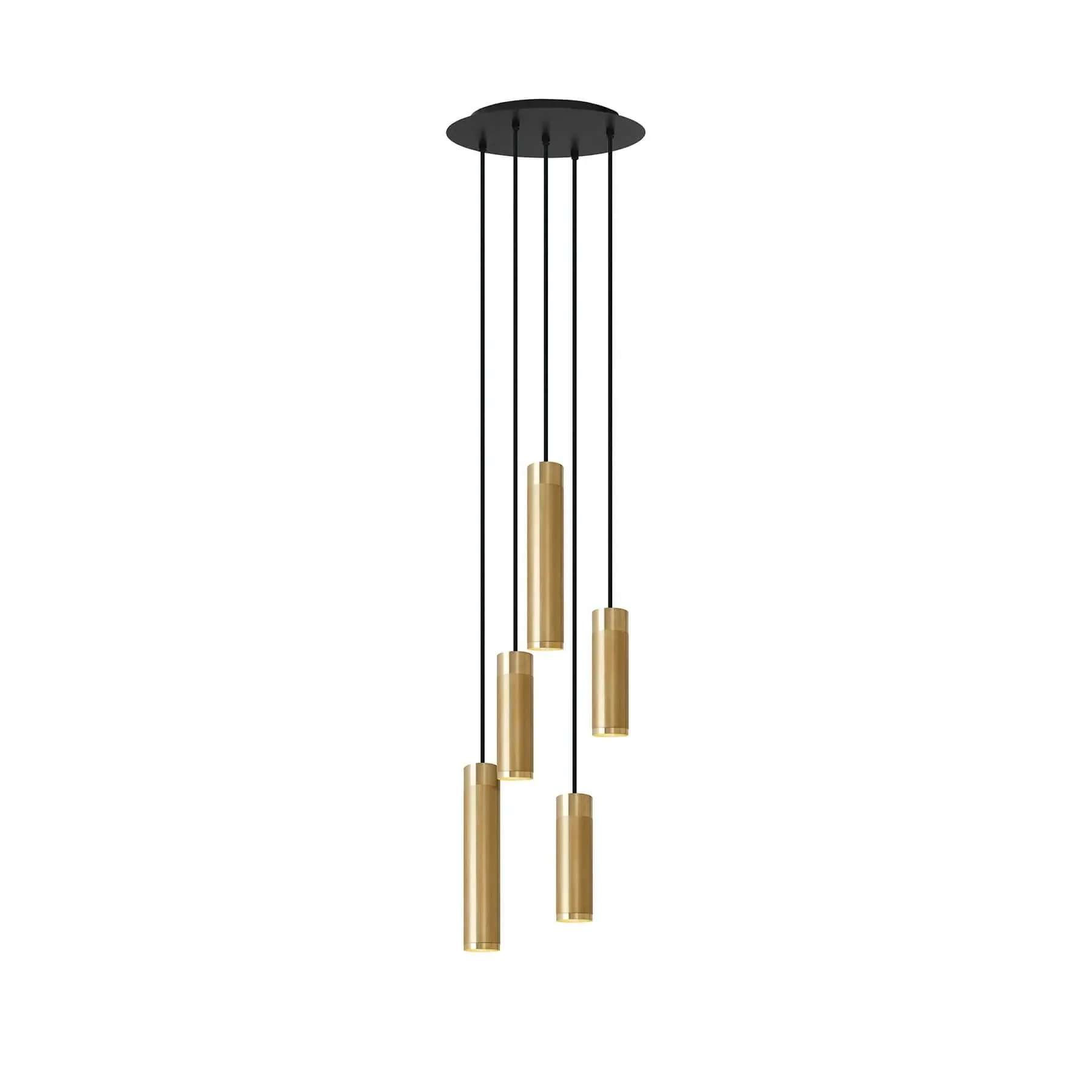 3-Light Pendant Cluster Light - Brass