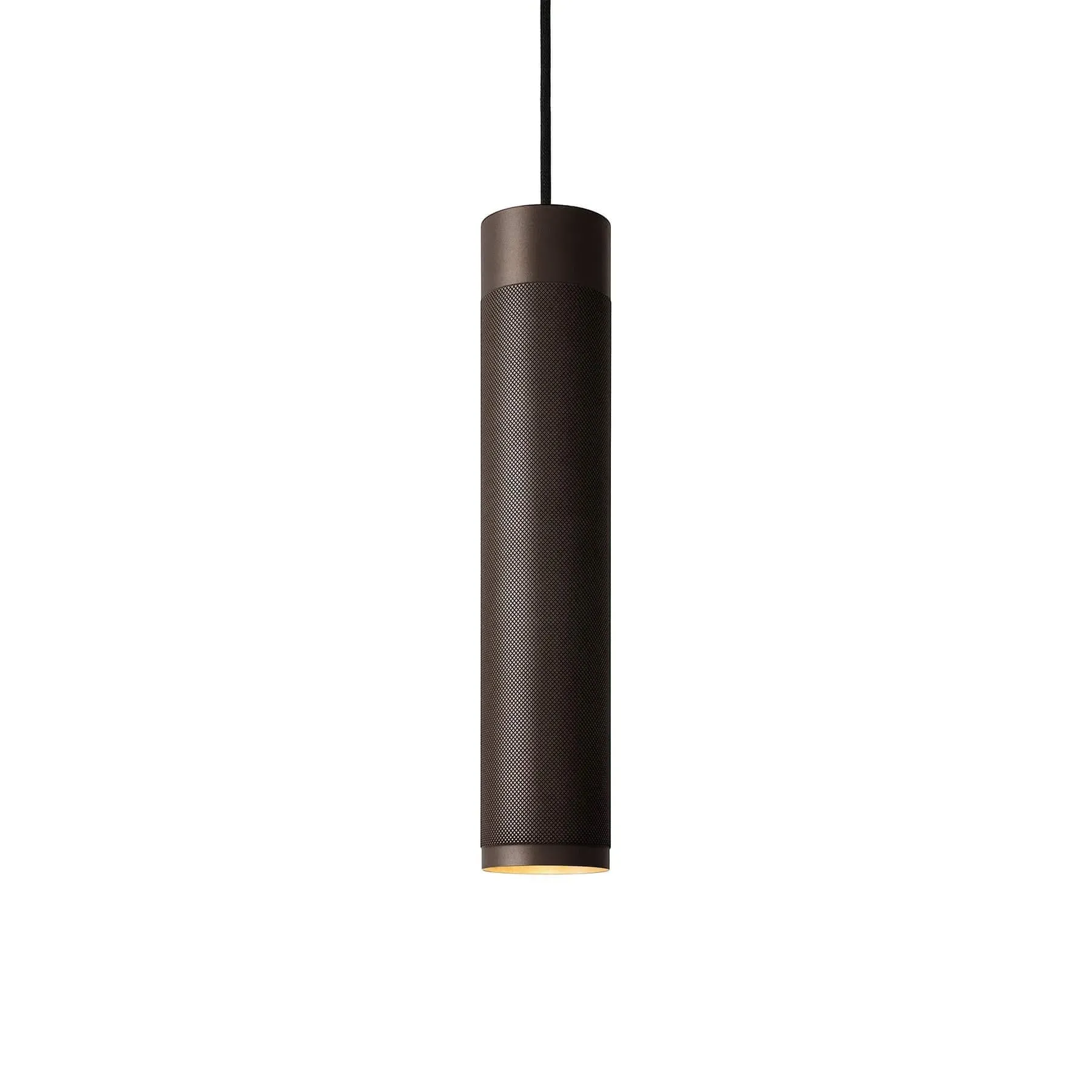 Large Pendant Light - Browned Brass
