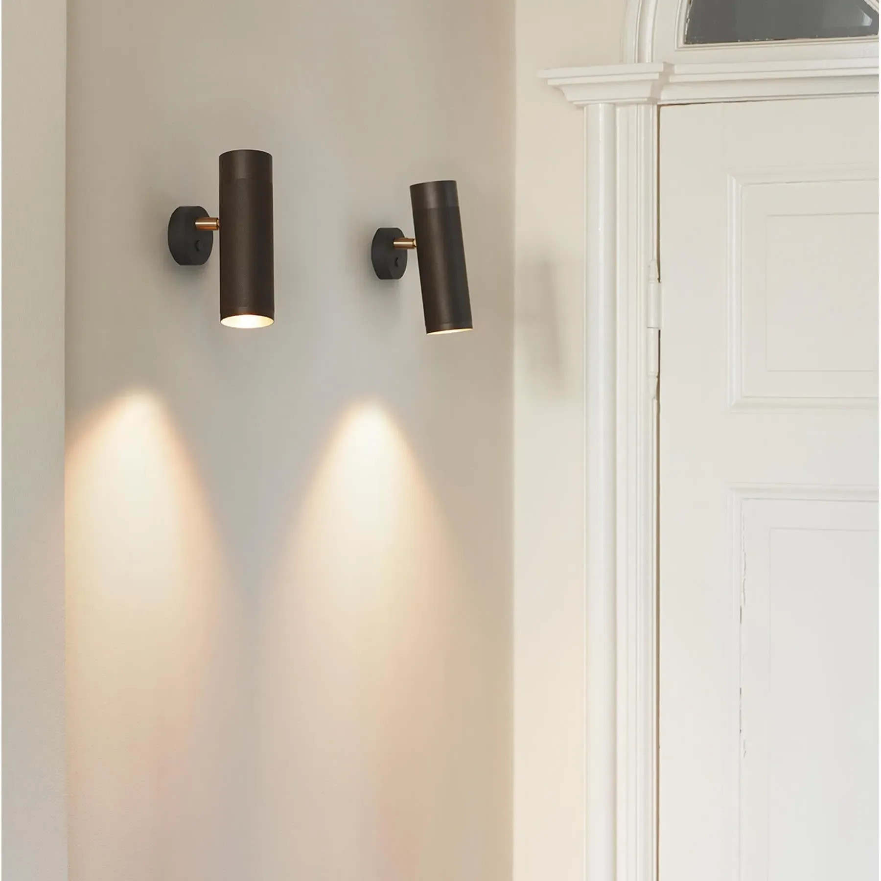 Large Wall Light - Black, Brass