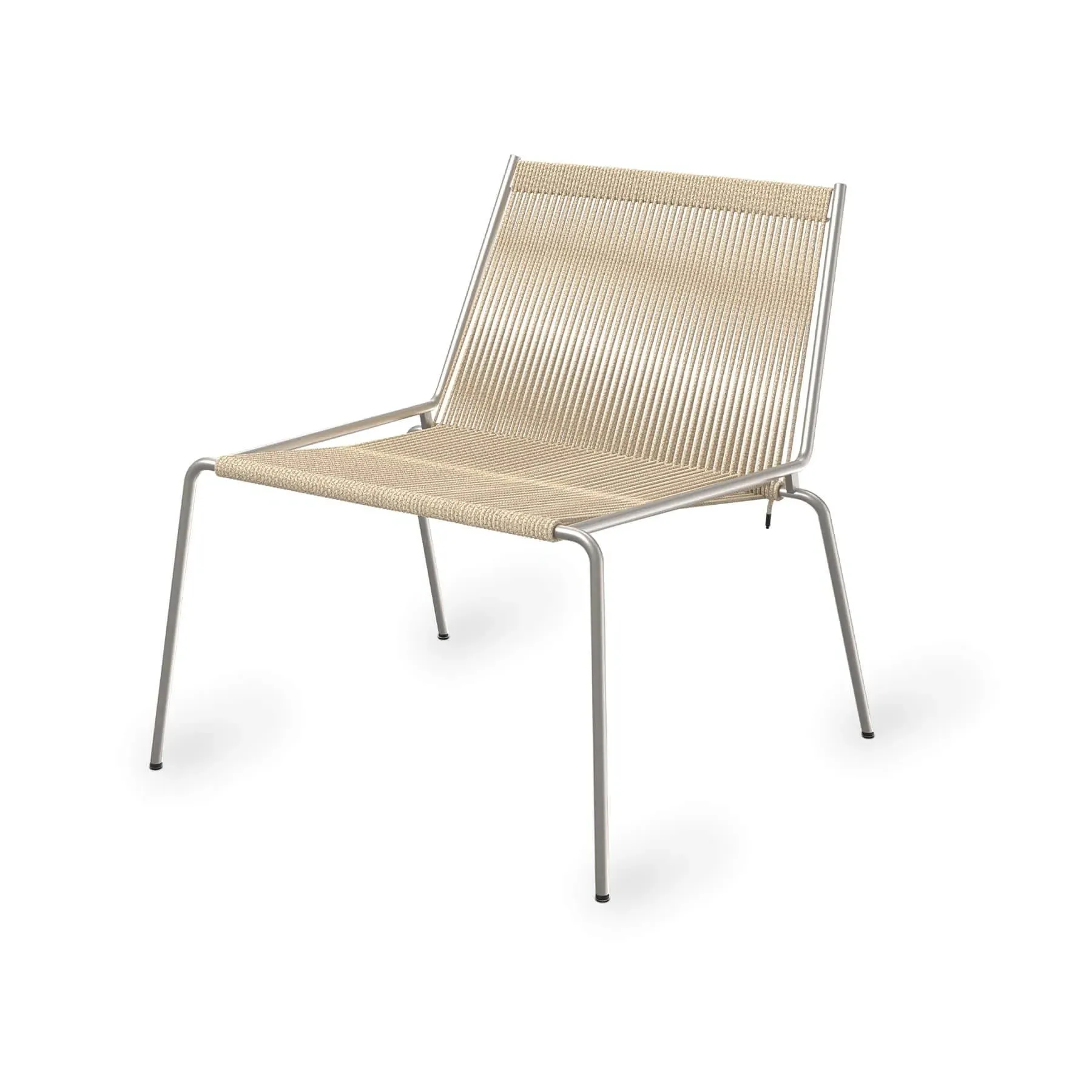 Lounge Chair with Steel Frame - Nature, Linen image
